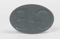 BADGE: A circa 1960s/1970s AA Great Britain oval aluminium vehicle plaque with raised lettering - 2
