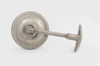 MIRROR: A curved bracket nickel plated rear vision mirror - 2