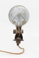 STOP LAMP: A ruby glass stop lamp with 'STOP" mounded into the glass. Marked 'NTD 402' - 2