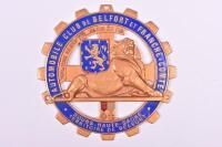 AUTOMOBILE DE BELFORT: A 'AUTOMOBILE CLUB DE BELFORT ET FRANCHE-COMTE' car badge