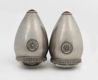 SIDE LAMPS: A pair of circa 1920s English side lamps by Powell & Hanmer (Birmingham) - 3