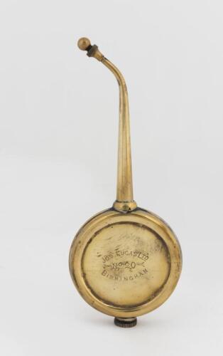 OILER: A circa 1910s-1920s Lucas (No. 20) brass banjo oiler with end cap