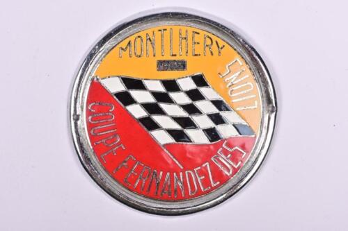 COUPE FERNANDEZ DES LIONS: A 'Coupe Fernandez Des Lions in Montlhery 1958' grill badge