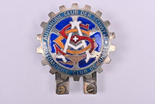 SWISS: A Paul Kramer 'Neuchatel' Automobile Club De Suisse car badge