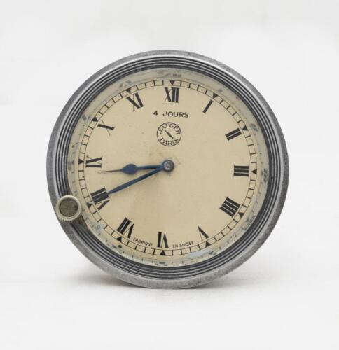 CLOCK: A Jaeger 4-day clock, numbered on reverse '365937'