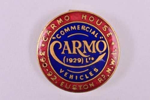 CARMO: An early Carmo House Commercial Vehicles enamel badge
