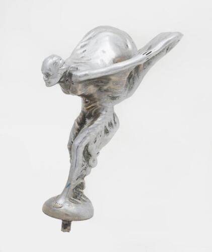 SPIRIT OF ECSTASY: A Spirit of Ecstasy mascot by Charles Sykes from a Phantom II (12cm high)
