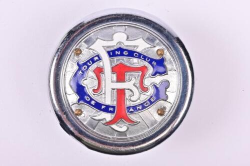 FRANCE: A 'Touring Club France' metal car badge