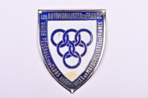 UNION FEDERALE des CLUBS AUTOMOBILES et MOTORCYCLISTS: A LES AUTOMOBILES de FRANCE - UNION FEDERALE des CLUBS AUTOMOBILES et MOTOCYCLISTES de FRANCE car badge