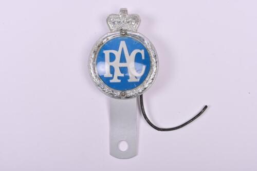 RAC: A rare 1960s illuminated plastic and aluminum membership badge by H.B Sales B'ham