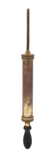 BRASS GREASE PUMP: An original brass grease pump by NESTHILL, Sheffield. Circa 1920's