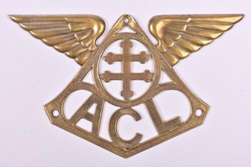 ACL: A brass 'Automobile Club of Luxembourg' car badge