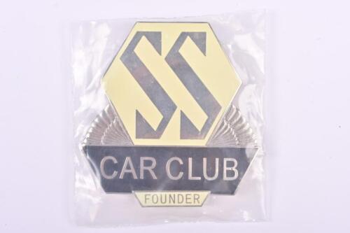 SS CAR CLUB: A 'SS CAR CLUB FOUNDER' car badge