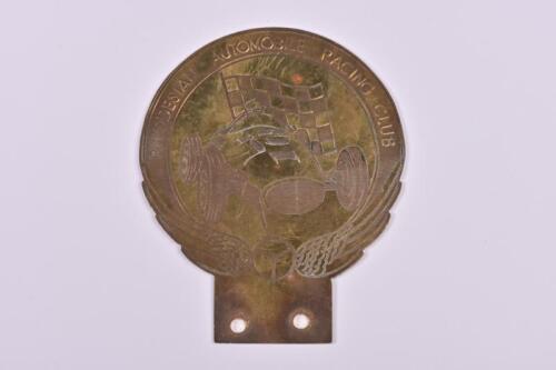 R.A.R.C: An interesting brass 'RHODESIAN AUTOMOBILE RACING CLUB' car badge