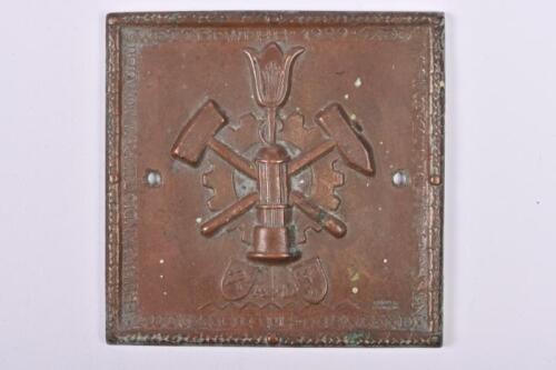 R.A.C: A bronze 'RUHRLAND AUTOMOBILE CLUB' plaque