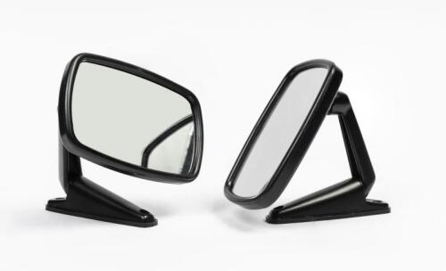 RAYDOT: A pair of NOS Raydyot universal black door mirrors in plastic and metal