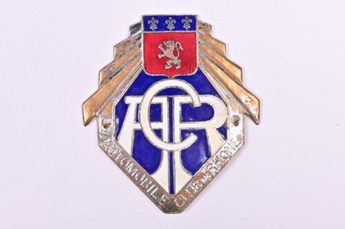 A.C.R: A 'AUTOMOBILE CLUB du RHONE' car badge