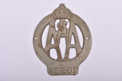 R.A.A.S.A: A 'ROYAL AUTOMOBILE ASSOCIATION OF SOUTH AUSTRALIA' membership badge