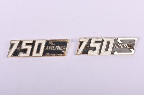 MV AGUSTA: Two original MV Agusta 750S America badges