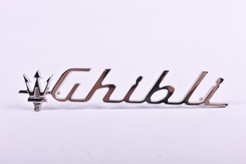 MASERATI: A 1970's Maserati 'Ghibli' badge