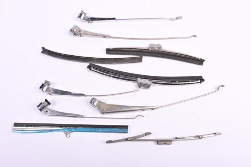 M.G: A collection of M.G wiper arms and blades from various periods. "T" series to "B" series