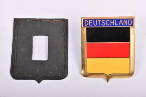 DEUTSCHLAND: A 'DEUTSCHLAND' car badge by Drago