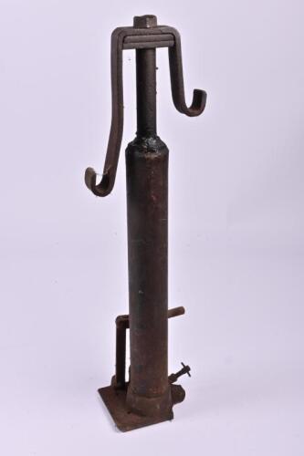 JACK: A large metal commercial vehicle jack