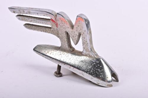 MORRIS: A 1950's-60's Morris Minor, Major, Oxford chrome flying bonnet badge