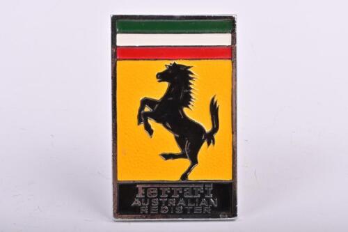 FERRARI: A 'Ferrari AUSTRALIAN REGISTER' car badge