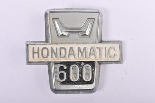 HONDA: A rare 'HONDAMATIC 600' car emblem badge