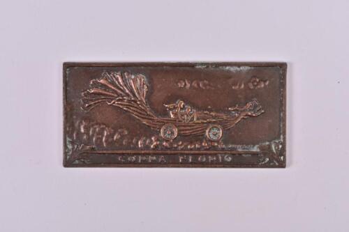 COPPIA FLORIO: A bronze 'COPPIA FLORIA' plaque as produced for the World Sportscar Championship. Date stamped '28-6-81'