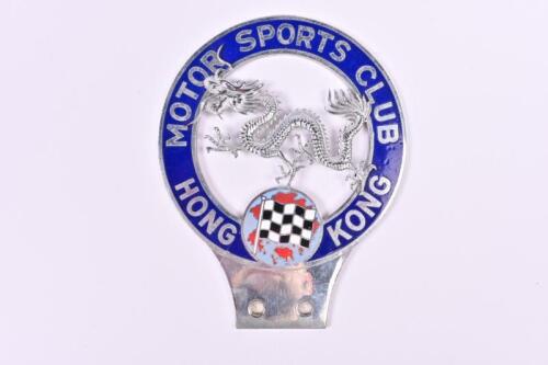 HONG KONG MOTOR SPORTS CLUB: A 'HONG KONG MOTOR SPORTS CLUB' car badge