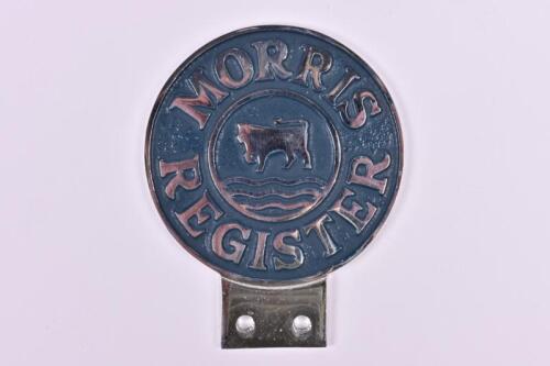 MORRIS: A 'MORRIS REGISTER' car membership badge.