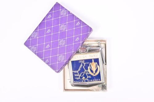 WARWICK FARM: A 'WARWICK FARM RACING CIRCUIT' car badge by RENAMEL