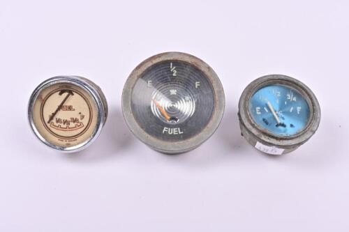 FUEL GAUGE: Three period fuel gauges by various manufacturers