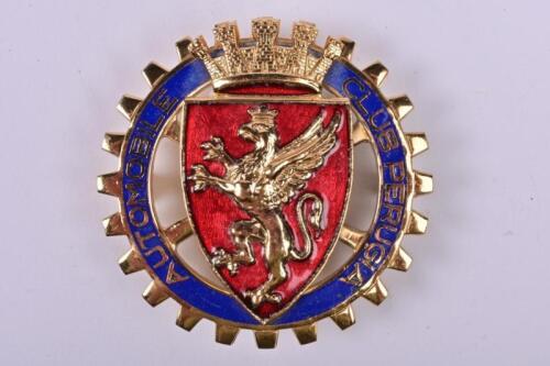 A.C.P: A circa 1930's Automobile Club of Perugia car badge