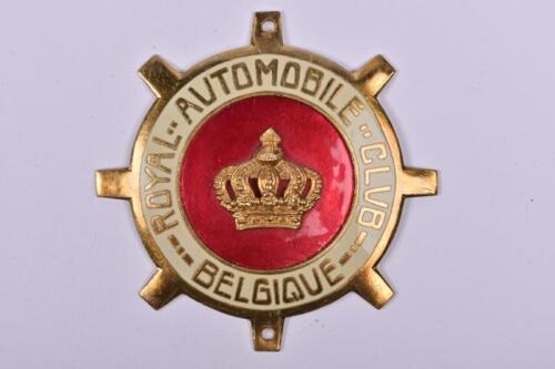 R.A.C.B: A 1920's Royal Automobile Club of Belgium car badge