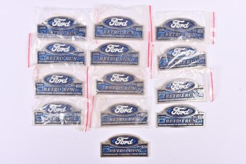 FORD RETRO RUN: A group of 1999 'FORD RETRO RUN - BROADMEADOWS TO DISCOVERY CENTRE GEELONG' plaques. Individually numbered