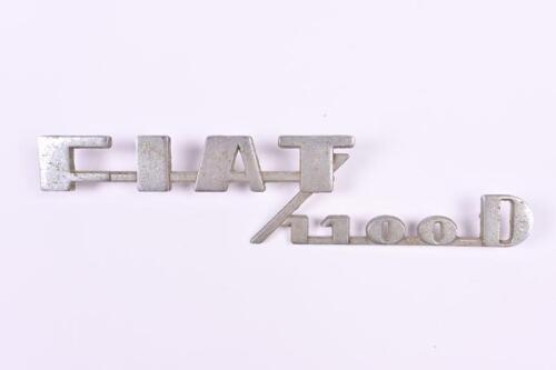 FIAT: A Fiat 1100 D car badge