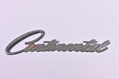 CONTINENTAL: A Lincoln 'Continental' car badge