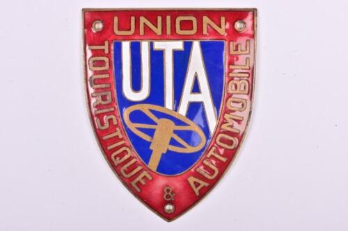 U.T.A: A 1920's Union Touristique Automobile car badge