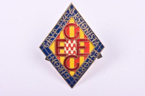 G.E.E.G: A Catalian car badge - Group Excursionista Esports Geroni (Sports Group Jeroni)
