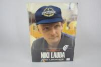 LAUDA: 'Niki Lauda - pilota e personaggio' hardcover book with Niki Lauda signature.