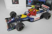 MANSELL/WILLIAMS: Williams Renault FW14 model signed by Nigel Mansell. - 2