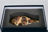 MOORCROFT/ASTON MARTIN: A limited edition (44/150) Moorcroft porcelain 'Aston Hill Climb' vase, depicting the hill ascent in 1914 at Aston Clinton, designed by Paul Hilditch in 2013, signed, in fitted presentation box, 24cm high - 5