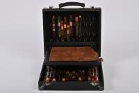 OIL SALESMAN: A rare and interesting salesman's leather travelling case of oil / petroleum samples, believed to be circa late 1930s - 4