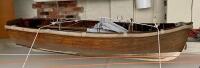 BOAT: An impressive circa 1930s carvel planked 8&rsquo;6&rdquo; wooden boat with oars (NOTE LOCATION-TOORAK VIC)