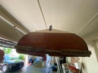 BOAT: An impressive circa 1930s carvel planked 8&rsquo;6&rdquo; wooden boat with oars (NOTE LOCATION-TOORAK VIC) - 4