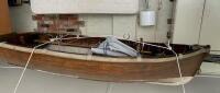 BOAT: An impressive circa 1930s carvel planked 8&rsquo;6&rdquo; wooden boat with oars (NOTE LOCATION-TOORAK VIC) - 12