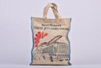 ANSETT: A canvas Ansett Pioneer's Coach/Jet Combo Tours shopping bag, 36cm high
